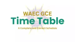 2nd Series WAEC GCE TimeTable NOV/DEC 2023